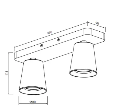 Decor Elli moderne witte plafondlamp met 2 lichtbronnen 4489

Decor Elli modern fehér mennyezeti lámpa 2 fényforrással 4489