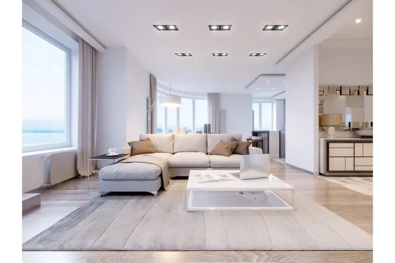 Decor Milo zwarte frameloze plafondinbouwlamp met 2 lichtbronnen 4755

Dekor Milo fekete keret nélküli mennyezeti beépíthető lámpa 2 fényforrással 4755