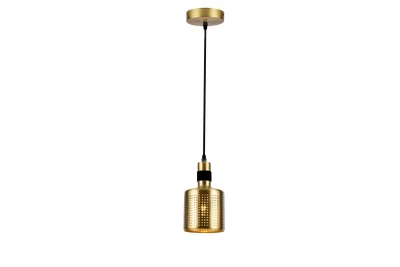 Decor Bellis fekete arany henger alakú függőlámpa 1 fényforrással 4666