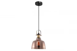 Decoreer Muscari II hanglamp in koperkleurige metallic uitvoering met messing lamphouder 3787