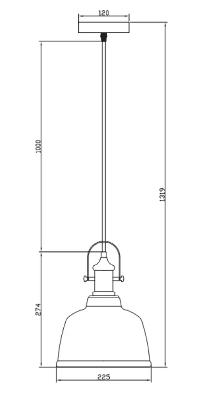 Decoreer Muscari II hanglamp in koperkleurige metallic uitvoering met messing lamphouder 3787