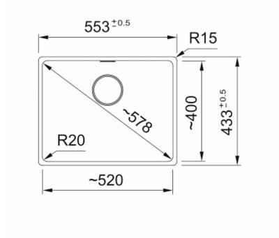 Franke Maris MRG 210-52 Fragranite Matt fekete mosogató lapba süllyesztett 135.0697.362