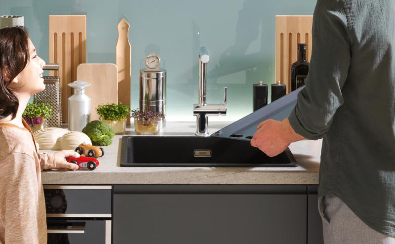 Franke Maris MRG 110-37 Fragranite szürke kő alátétes mosogató