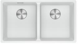 Franke Maris MRG 220-35-35 Fragranite Polar white dupla mosogató lapba süllyesztett