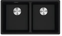 Franke Maris MRG 220-35-35 Fragranite onyx dupla mosogató lapba süllyesztett