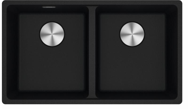 Franke Maris MRG 220-35-35 Fragranite Onyx dupla mosogató lapba süllyesztett