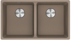 Franke Maris MRG 220-35-35 Fragranite Oyster dupla mosogató lapra szerelhető