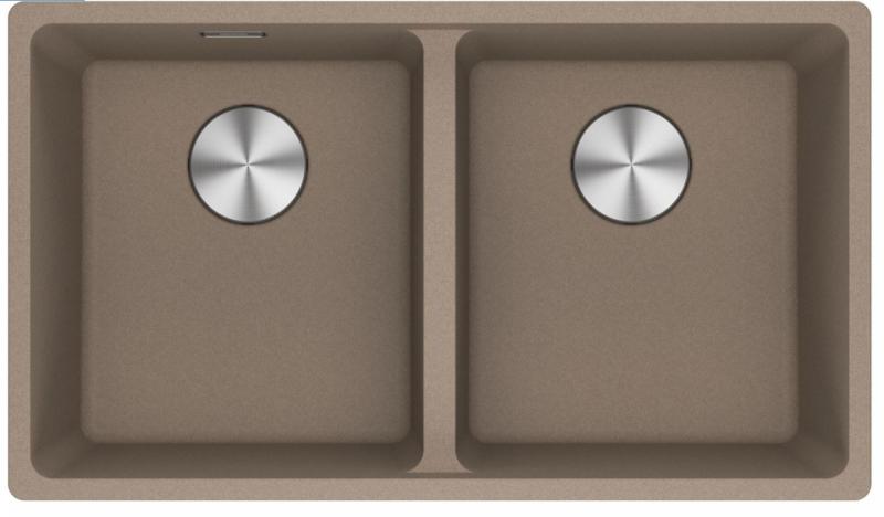 Franke Maris MRG 220-35-35 Fragranite Oyster dupla mosogató lapra szerelhető