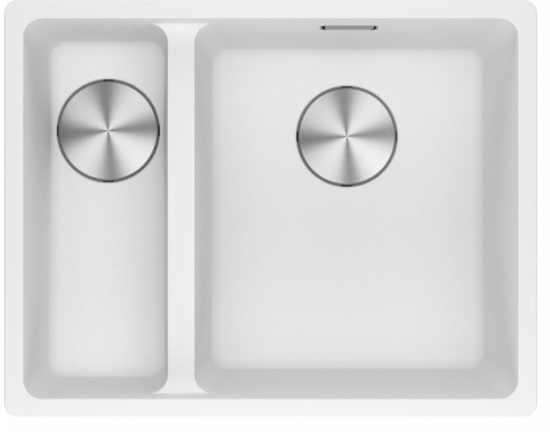 Franke Maris MRG 160-34-15 Fragranite Polar fehér mosogató Kád Jobb alulról épített