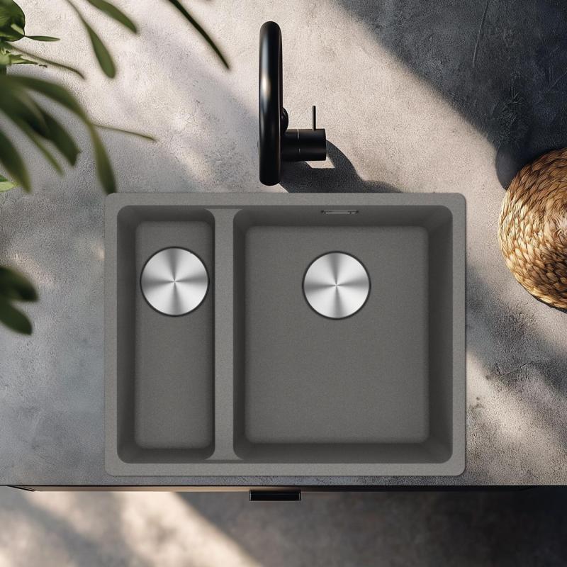 Franke Maris MRG 260-34-15 Fragranite Stone szürke mosogató Jobb oldali lapba építhető