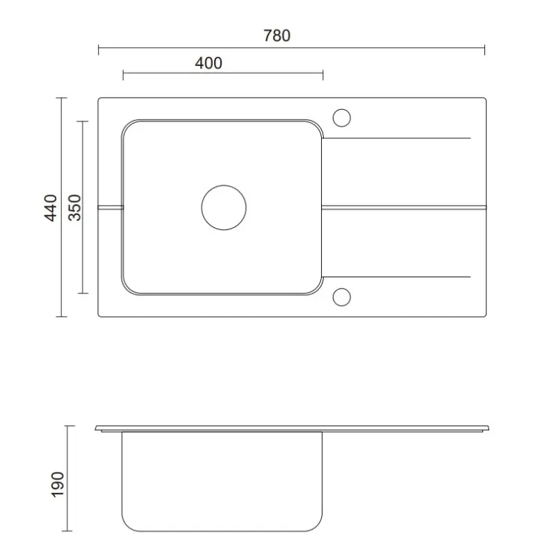 Quadri Fusion beépíthető rozsdamentes acél mosogató onyx gránit csepegtetőrész 78x44 megfordítható 1208957871