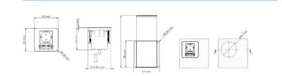 Indux Flip mat wit randaarde inbouw stopcontact met 2x USB A, 1x RJ45 en HDMI aansluiting 1208957919