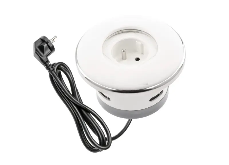 Indux Cover beépített földelő matt fehér Konnektor zárható fedéllel 1208957925