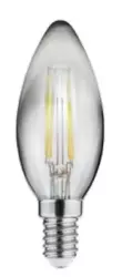 Decor Lumiere ovális LED lámpa E14 Filament meleg fehér 2700K füstüveg 35mm