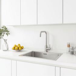 Ausmann Inox Square konyhai csaptelep forgatható kifolyóval, teljesen rozsdamentes acél, 1208958309