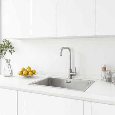 Ausmann Inox Square konyhai csaptelep forgatható kifolyóval, teljesen rozsdamentes acél, 1208958309