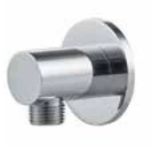 Waterevolution Flow doucheslang aansluitstuk PVD wit goud wandaansluitbocht goud T1625WGE