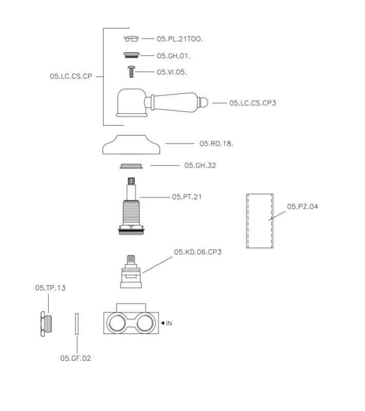 Huber Croisette Omstelcsap Arany 1/2 CS0002702G