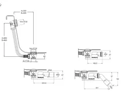 Waterevolution fürdőkiömlő push to open Gun Metal 1208958403