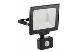 G-TECH LED reflektor mozgásérzékelővel, 30W, 3000lm, AC220-240V, 50/60 Hz, PF>0,9, RA>80, IP65, 120°, 6000K, fekete 1208959177