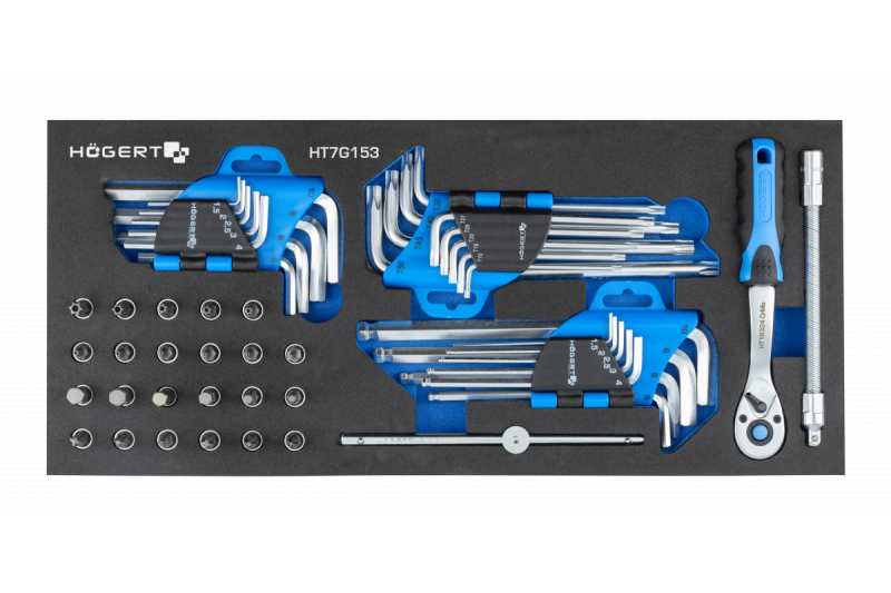 Hoegert hatszögű kulcskészlet, 53 darab. 1208962060