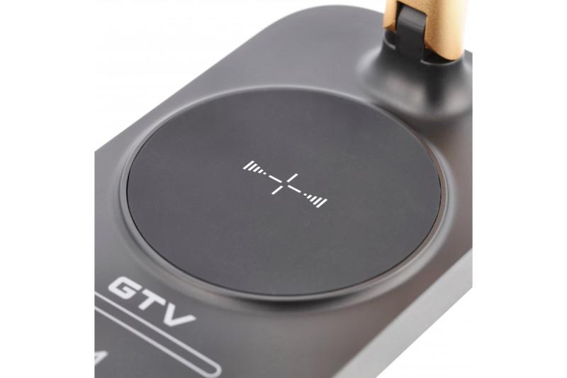 Decor Bureau lamp Bressi 8W 450lm AC220-240V 3-CCT Vezeték nélküli Töltés USB PF>0 5 RA>80 Fekete / Arany 1208962479