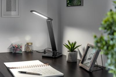 Decor HIKARI LED asztali lámpa 6W 400lm AC220-240V 50/60Hz CCT fekete 1208962495
