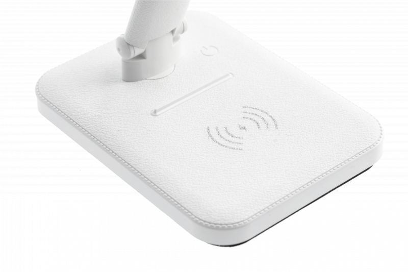 Decor IZUKA LED asztali lámpa 6W 400lm AC220-240V 50/60Hz CCT indukciós töltő fehér. 1208962496