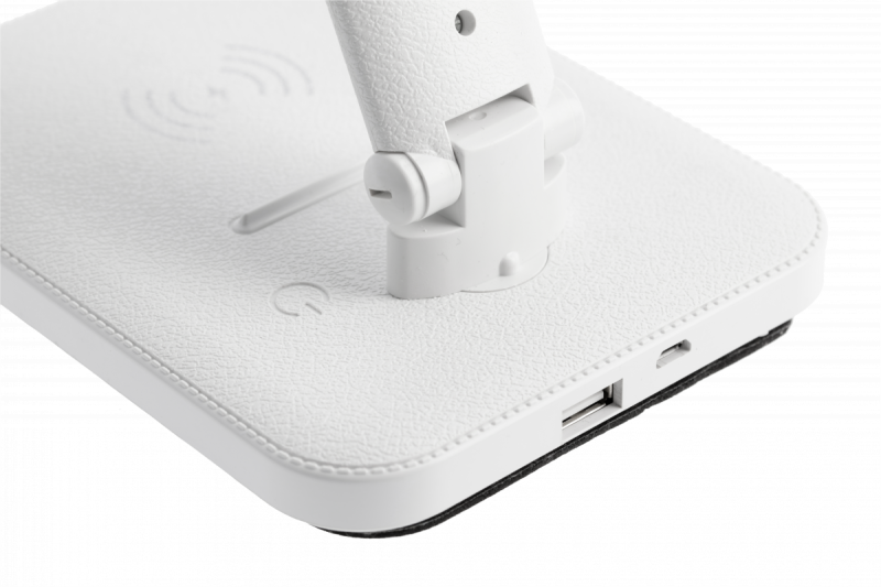 Decor IZUKA LED asztali lámpa 6W 400lm AC220-240V 50/60Hz CCT indukciós töltő fehér. 1208962496