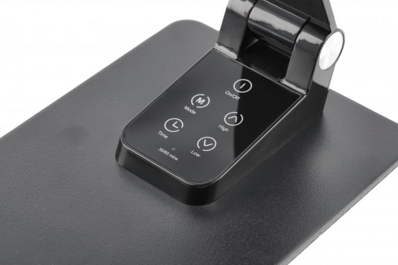 Decor Bureaulamp Loneos 12W 700lm AC220-240V 3-CCT 5-fokozatú tompítás RA>80 USB fekete 1208962502