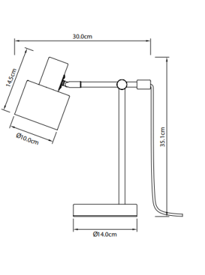 Decor Bureaulamp SELVIA II 6072 max. 250V 50/60Hz 1*E14 max. 25 W átm. 10 cm IP20 arany/fekete 1208962516