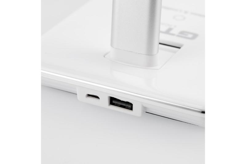 Decor Asztali lámpa Tritton 6W 340lm AC220-240V 4-CCT Vezeték nélküli töltés USB PF&gt;0 5 RA&gt;80 fehér. 1208962517