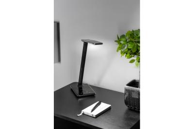 Decor Asztali Lámpa Tritton 6W 340lm AC220-240V 4-CCT Vezeték nélküli Töltés USB PF>0,5 RA>80 fekete 1208962518