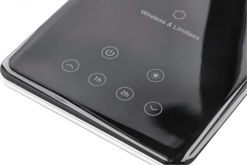 Decor Asztali Lámpa Tritton 6W 340lm AC220-240V 4-CCT Vezeték nélküli Töltés USB PF>0,5 RA>80 fekete 1208962518