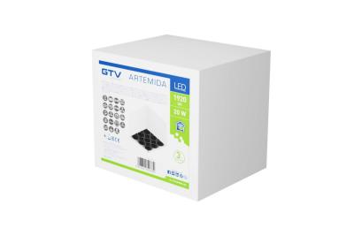 LED-lámpatest ARTEMIDA 20W 1920lm AC220-240V 50/60 Hz PF>0,9 Ra≥80 IP20 IK08 4000K 38° négyzet alakú fehér. 1208962641