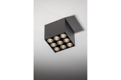 LED-decorarmatuur ARTEMIDA 20W 1920lm AC220-240V 50/60 Hz PF>0,9 Ra≥80 IP20 IK08 4000K 38° négyzet alakú fekete. 1208962642