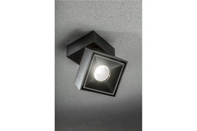 Decoreer LED armatuur BIANCO 8W 680lm AC220-240V 50/60 Hz PF>0,9 Ra≥80 IP20 IK06 36° 4000K négyzet alakú fekete. 1208962670