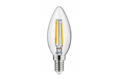 LED fény, FILAMENT, C35, 4000K, E14, 4W, 440Im, AC220-240V/ 50-60Hz, RA>80, 360° 1208962687