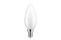 LED-es lámpa, FÉLÁTLÁTSZÓ FILAMENT, C35, 4000K, E14, 4W, 420lm, AC220-240V/50-60Hz, RA>80, 360° 1208962691