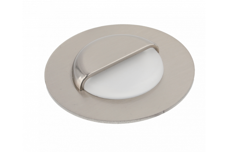 LED dekorációs lépcső világítótest ESCADA OB DC12V kerek matt üveg burával, 0,8W, 70lm, 4000K, rozsdamentes acél kábel, 150 cm