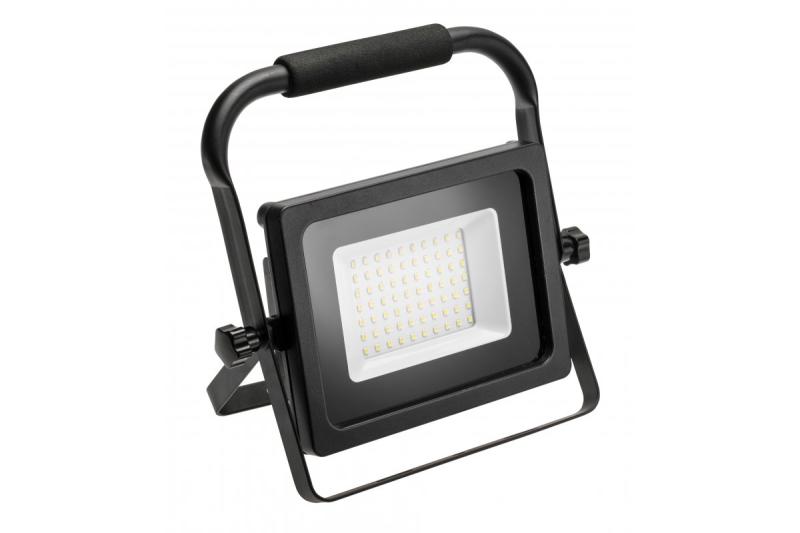 LED reflektor iNEXT (hordozható) 30W 2400lm, PF>0,9, RA>80, IP65, 120°, 6400K, fekete ház 1208962861