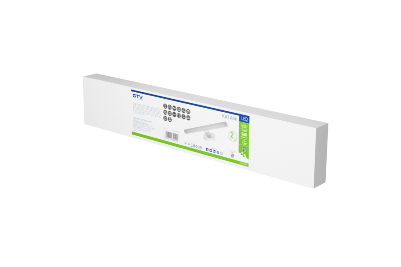 Decor Led-világítótest Catania 600mm 12W AC220-240V 50/60Hz 4000K IP44 RA >80 960lm Króm. 1208962886