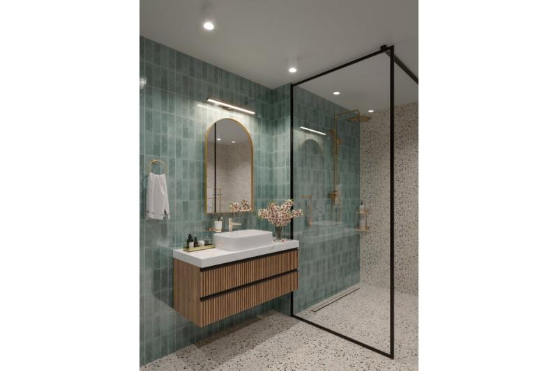 Decor Led szerelvény Catania 600mm 12W AC220-240V 50/60Hz 4000K IP44 RA >80 960lm Fekete 1208962887