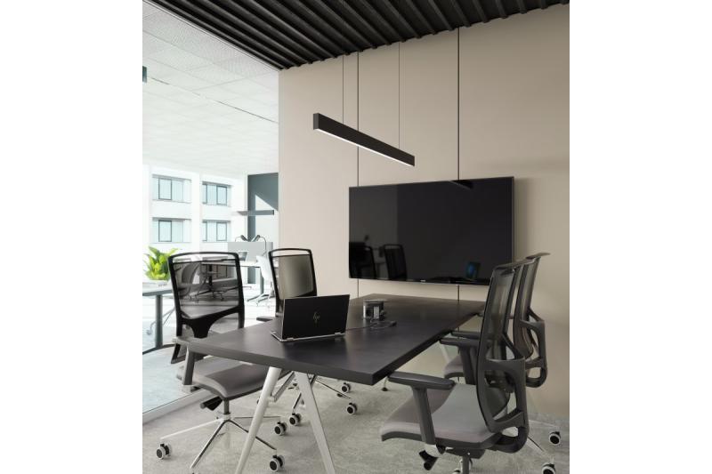 LED díszlámpatest LIVIA 40W 3600lm AC220-240V 50-60Hz 100° RA>80 IP20 AL/PC 4000K 120cm fekete. 1208962913