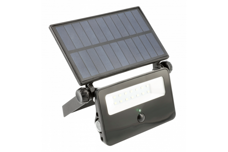 Solar LED reflektor LUMOS, mozgásérzékelővel, 10W, 850lm, 6400K, IP65, 120°, napelem, 3y 1208962938