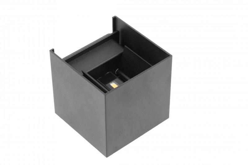 Decor MISSOURI-K LED-lámpa 7W 540lm AC220-240V 50/60 Hz PF>0.5 Ra≥80 IP54 IK08 4000K négyzet alakú fekete. 1208962994