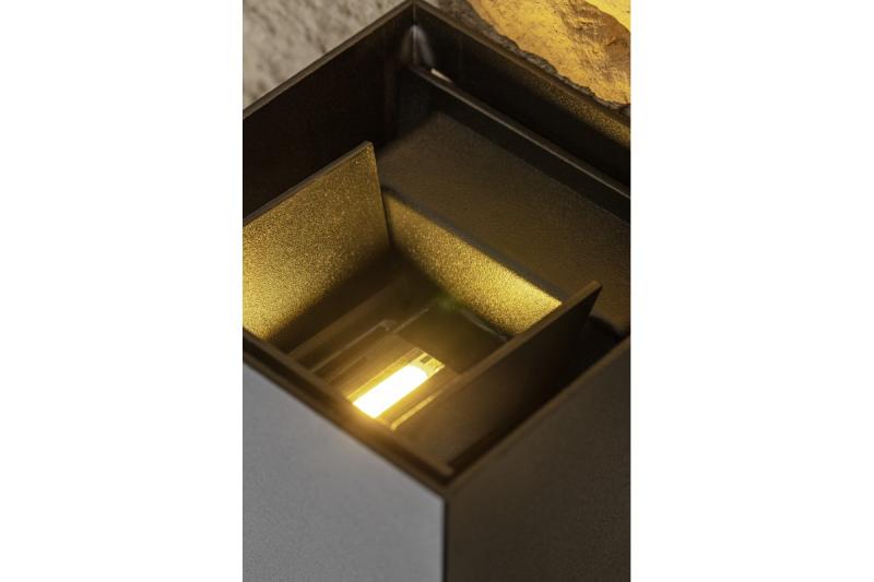 Decor MISSOURI-K LED-lámpa 7W 540lm AC220-240V 50/60 Hz PF>0.5 Ra≥80 IP54 IK08 4000K négyzet alakú fekete. 1208962994