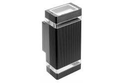 Wanddecoratie-armatuur met twee richtingen NESSA GU10 MAX.2x50W IP54 AC220-240V 50/60Hz zwart. 1208963007