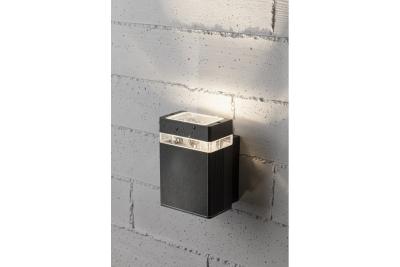 Decor Wandlamp één richting NESSA GU10 MAX. 50W IP54 AC220-240V 50/60Hz fekete. 1208963009