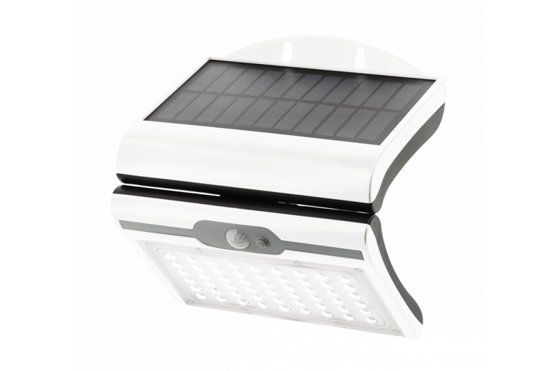 RAMOS Solar Fasád Világítás Mozgás/Alkonyat Érzékelővel, 50W, 300lm, 3,7V 1800mAh, IP44, 6000K, fehér 1208963114